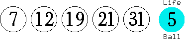 07 12 19 21 31 (05)